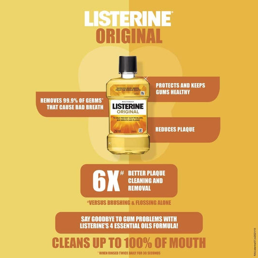 Listerine Mouthwash Liquid Original 250 ml