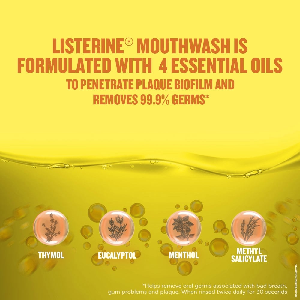 Listerine Mouthwash Liquid Original 250 ml