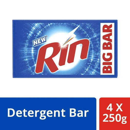 Rin Detergent Soap Bar 250g  Pack of 4  (250g x 4) 1Kg
