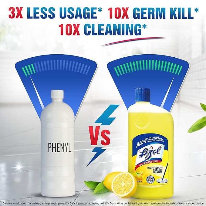 Lizol Citrus Floor Cleaner Liquid 500 ml