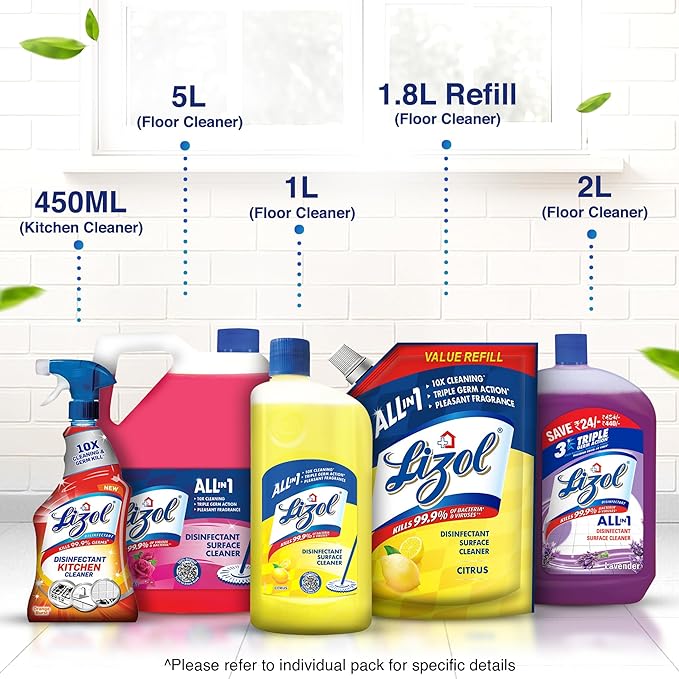 Lizol Citrus Floor Cleaner Liquid 500 ml