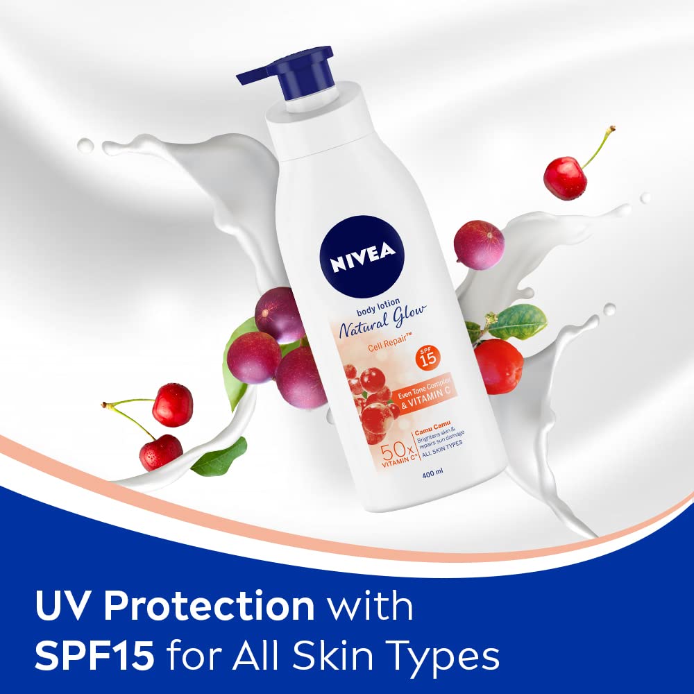 Nivea Body Lotion Natural Glow Cell Repair SPF 15